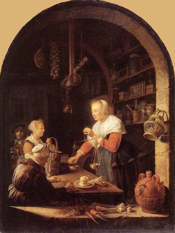 Gerrit Dou The Grocers Shop China oil painting art